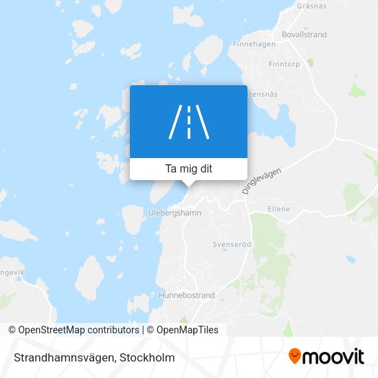 Strandhamnsvägen karta
