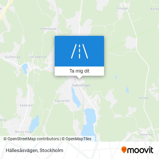 Hällesåsvägen karta