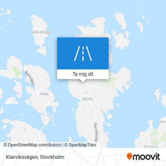 Klarviksvägen karta