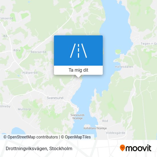 Drottningviksvägen karta