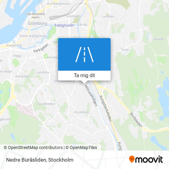 Nedre Buråsliden karta