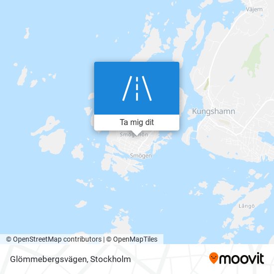 Glömmebergsvägen karta