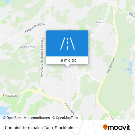 Containerterminalen Taön karta