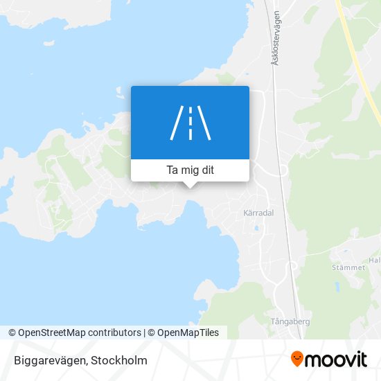 Biggarevägen karta