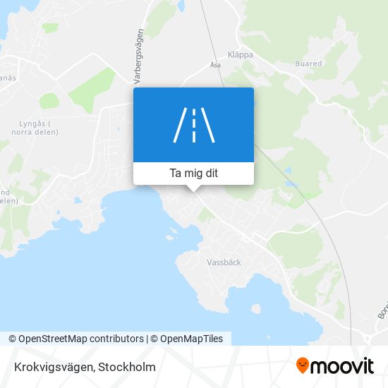 Krokvigsvägen karta