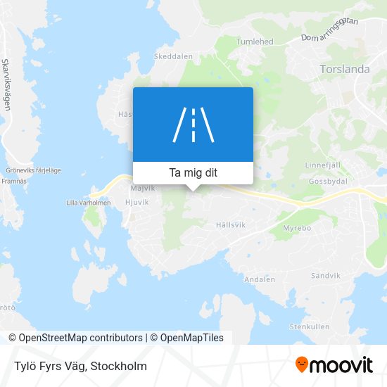 Tylö Fyrs Väg karta