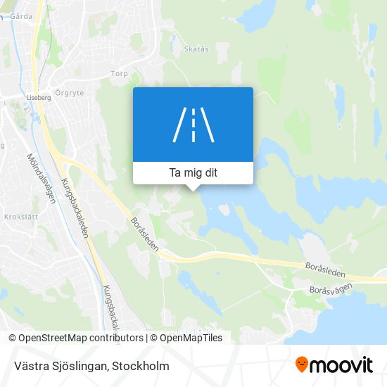 Västra Sjöslingan karta