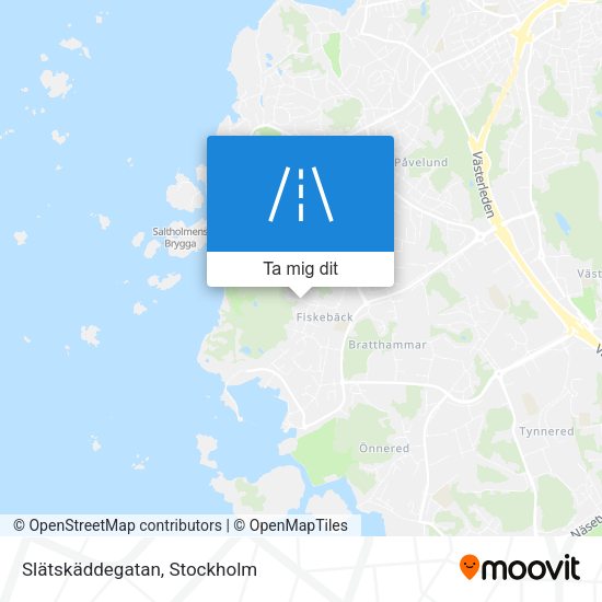 Slätskäddegatan karta