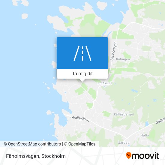 Fäholmsvägen karta