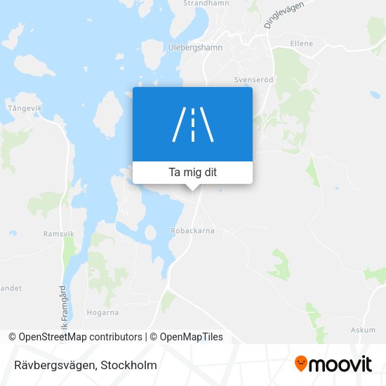 Rävbergsvägen karta
