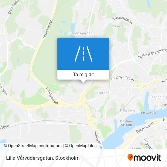 Lilla Vårvädersgatan karta
