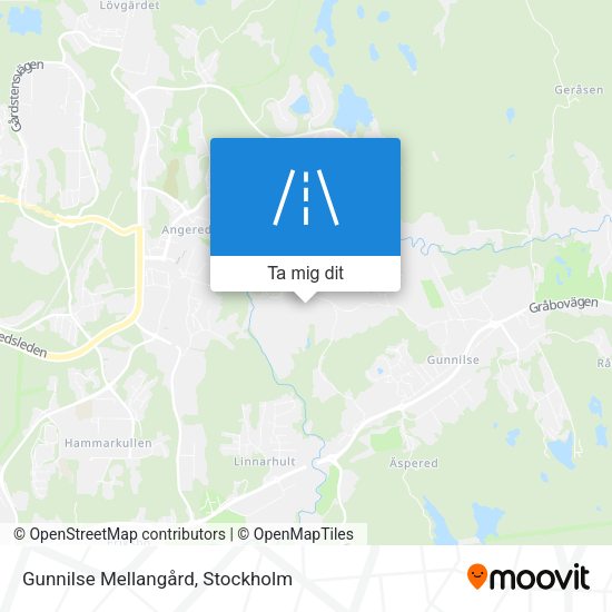 Gunnilse Mellangård karta