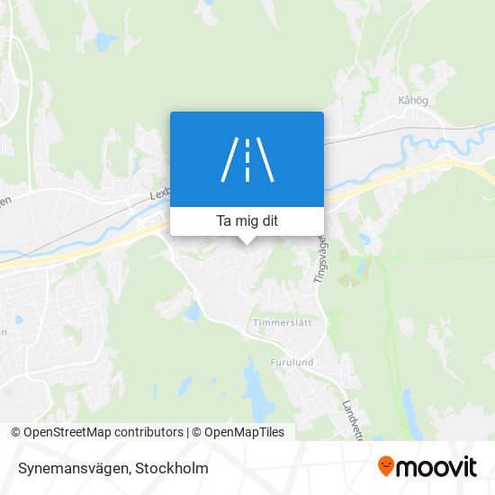 Synemansvägen karta