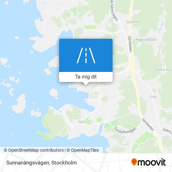 Sunnanängsvägen karta