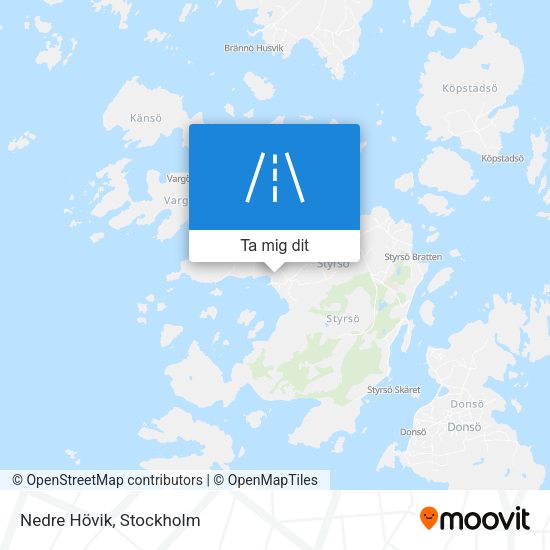 Nedre Hövik karta