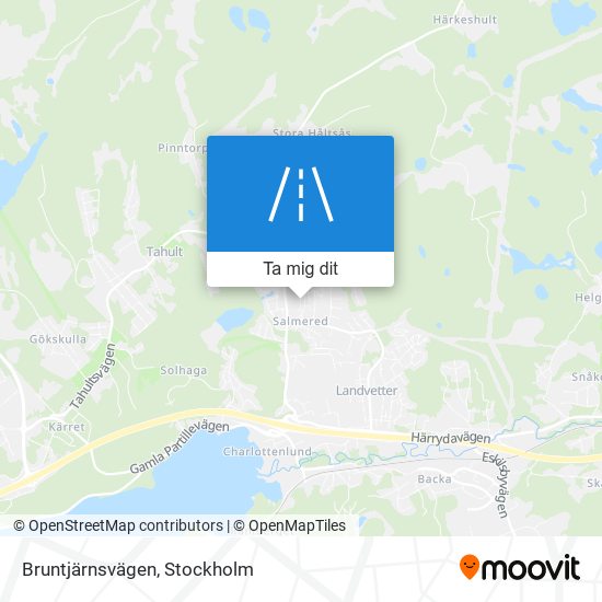 Bruntjärnsvägen karta