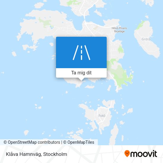 Klåva Hamnväg karta