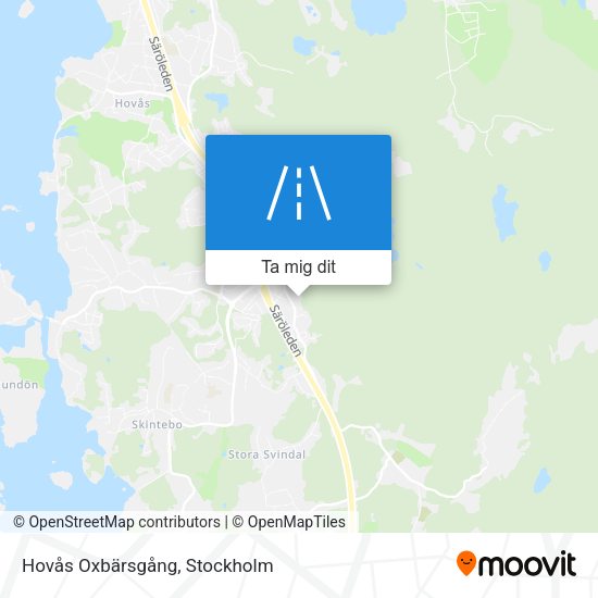 Hovås Oxbärsgång karta
