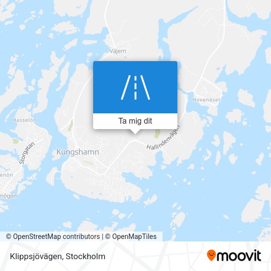 Klippsjövägen karta