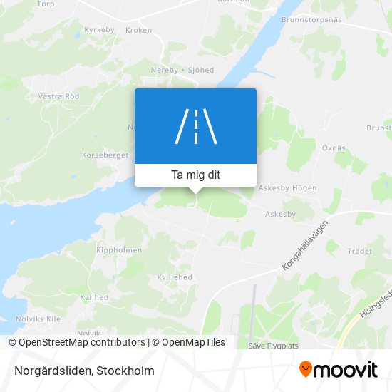 Norgårdsliden karta