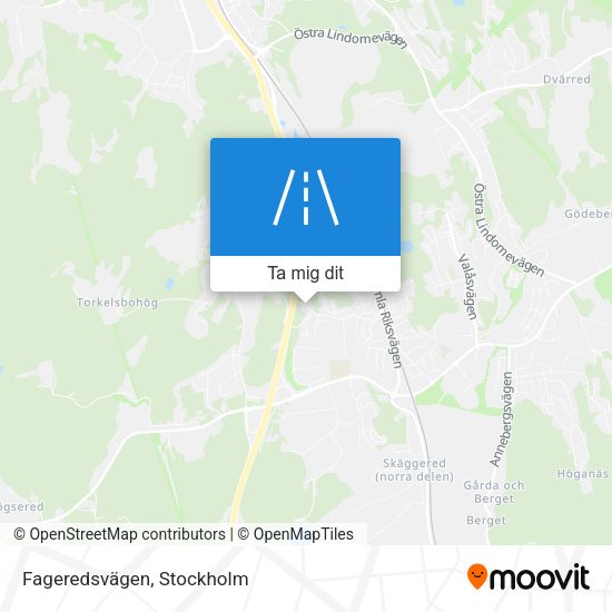 Fageredsvägen karta