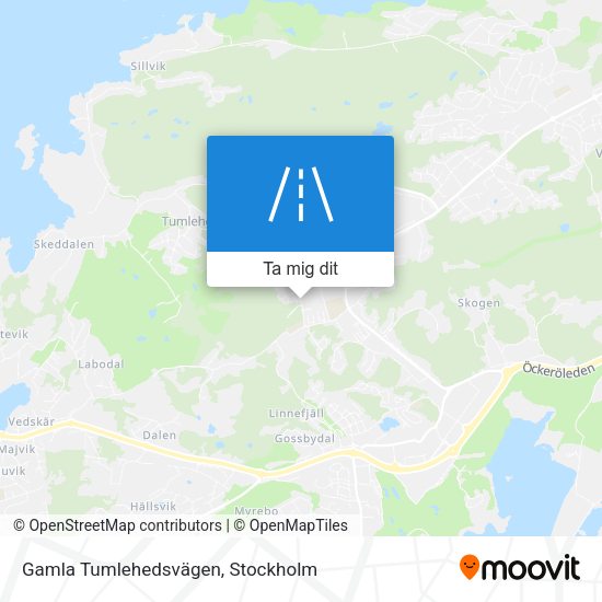 Gamla Tumlehedsvägen karta