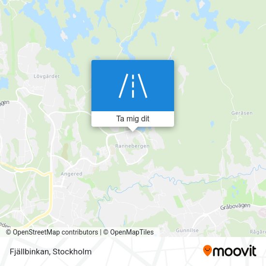 Fjällbinkan karta