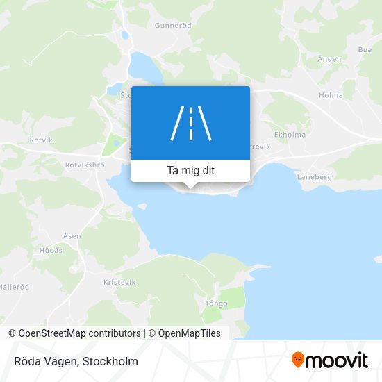 Röda Vägen karta