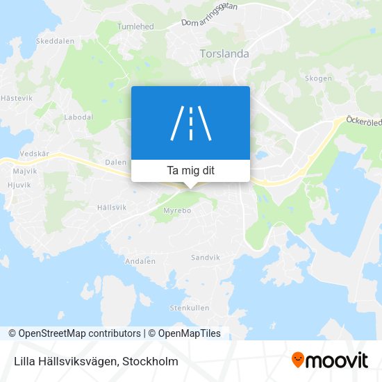 Lilla Hällsviksvägen karta