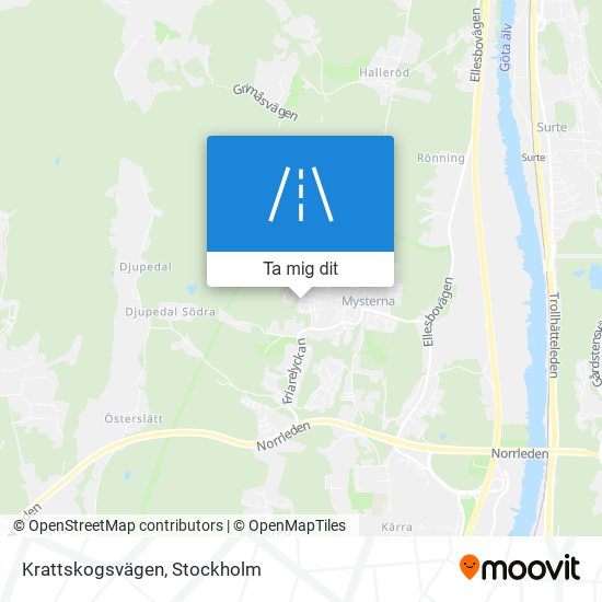 Krattskogsvägen karta