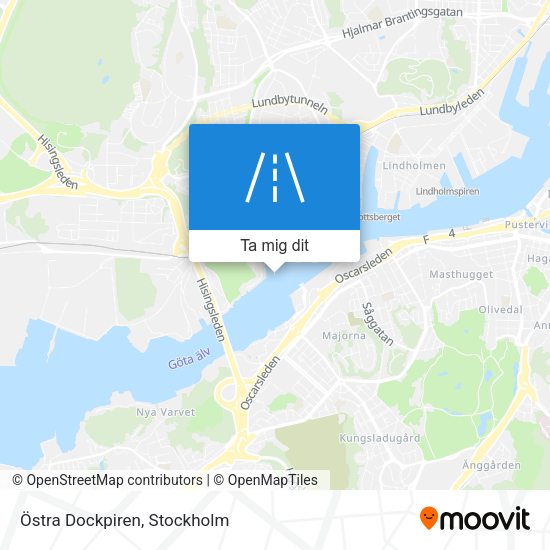 Östra Dockpiren karta