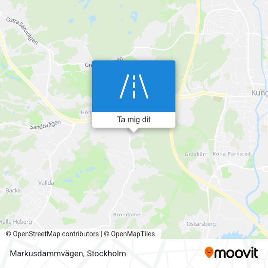 Markusdammvägen karta