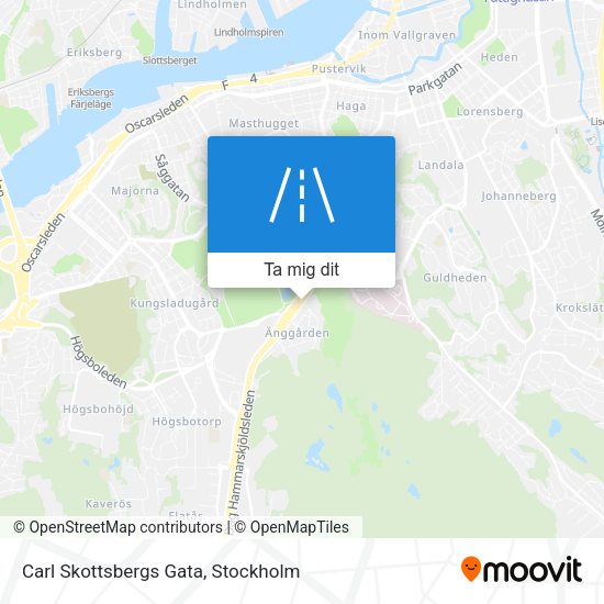 Carl Skottsbergs Gata karta