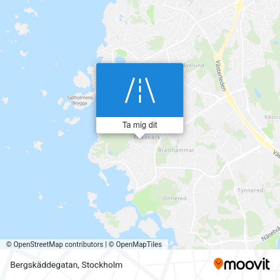 Bergskäddegatan karta