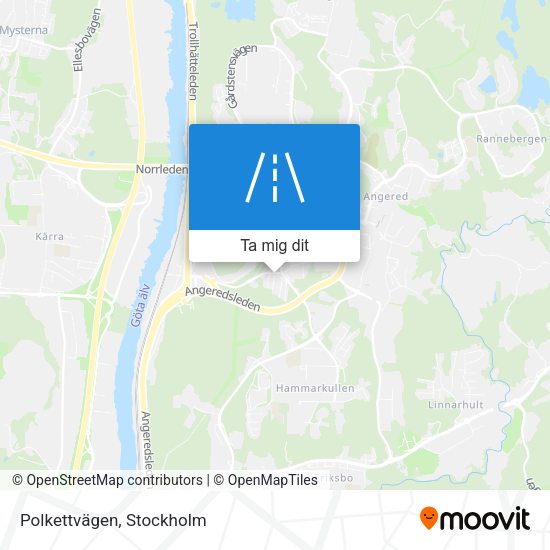Polkettvägen karta