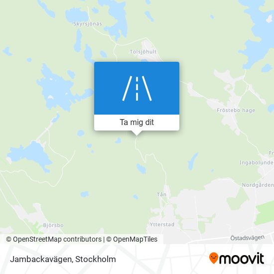 Jambackavägen karta