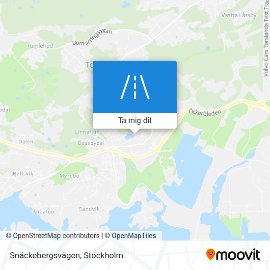 Snäckebergsvägen karta