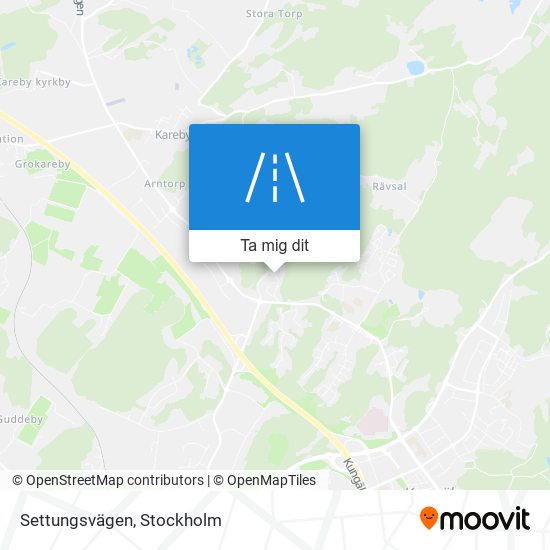 Settungsvägen karta