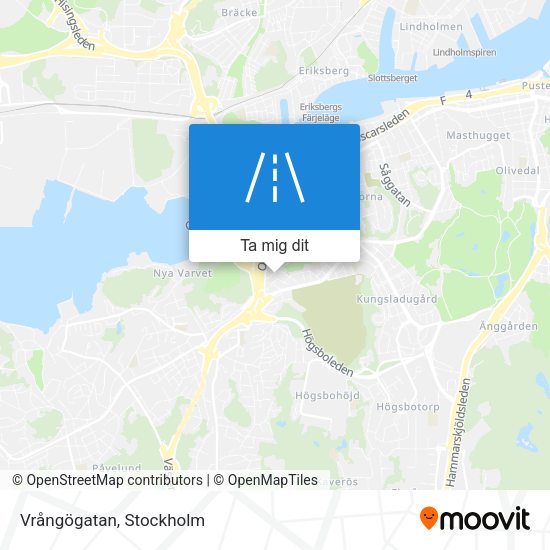 Vrångögatan karta