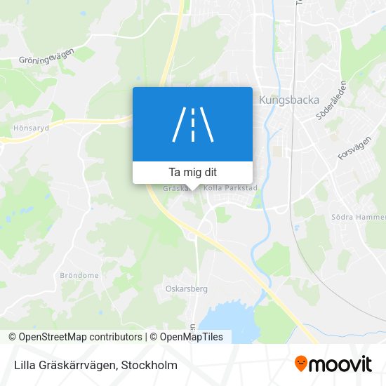Lilla Gräskärrvägen karta