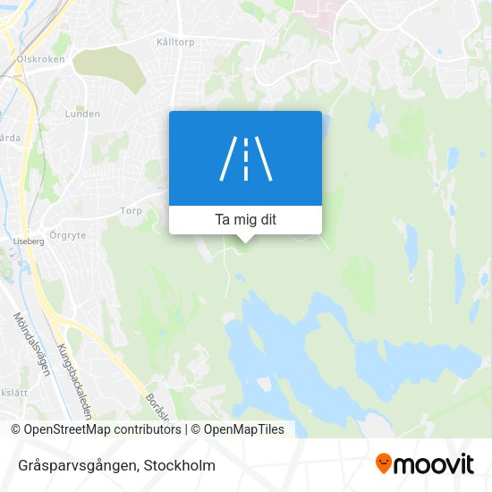 Gråsparvsgången karta