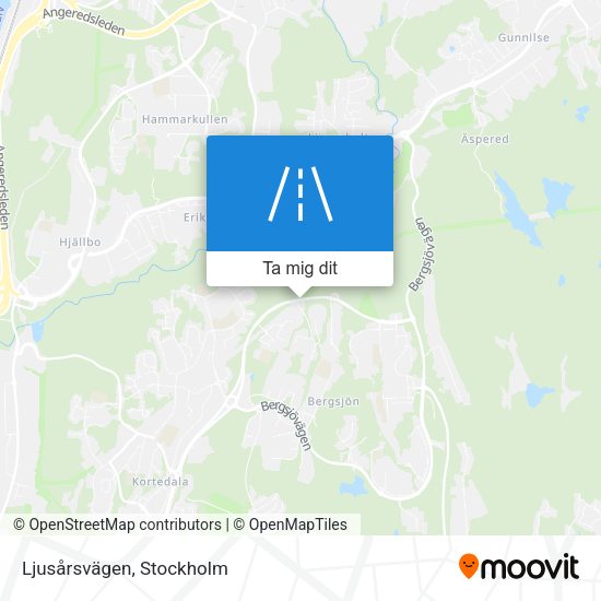 Ljusårsvägen karta