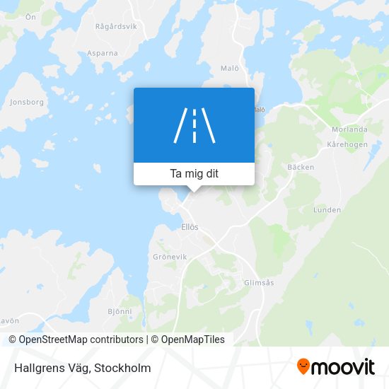 Hallgrens Väg karta