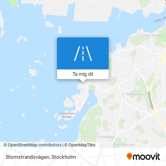 Blomstrandsvägen karta