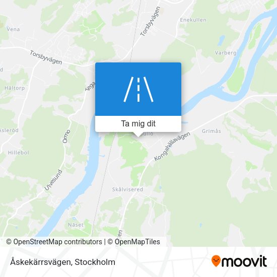 Åskekärrsvägen karta