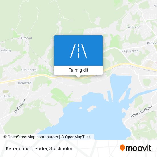Kärratunneln Södra karta