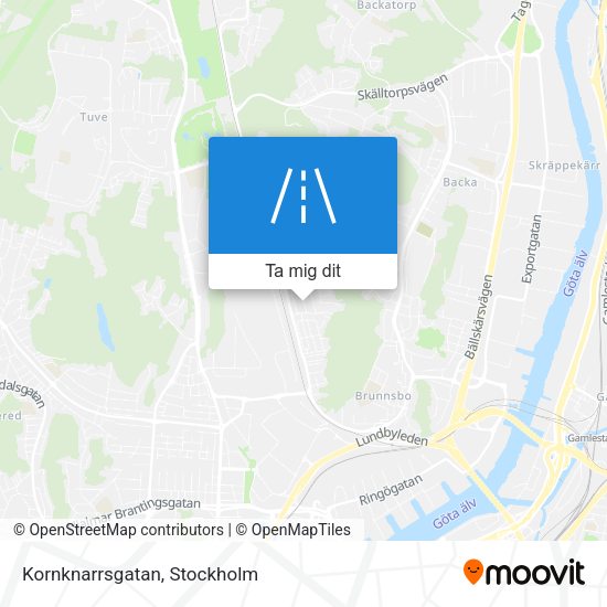 Kornknarrsgatan karta