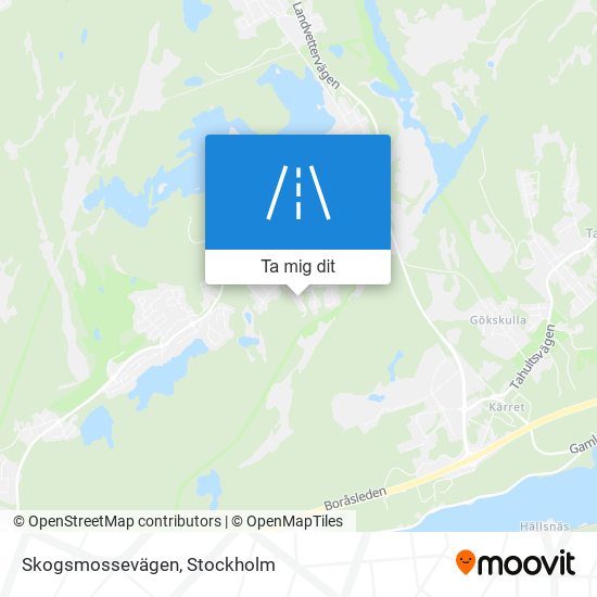 Skogsmossevägen karta