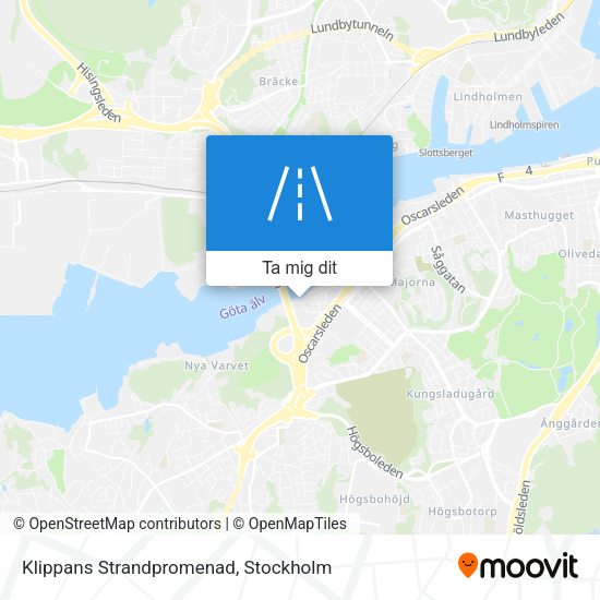 Klippans Strandpromenad karta