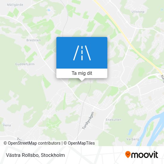 Västra Rollsbo karta